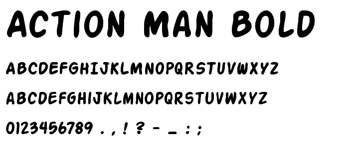 Action Man Bold font